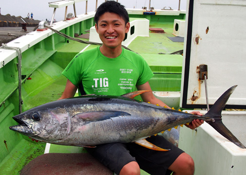 【8月14日】キハダがコマセについてきた。怒涛のヒットの嵐で7尾キャッチ！