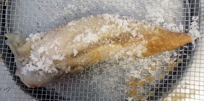 スルメイカの肝バター焼き