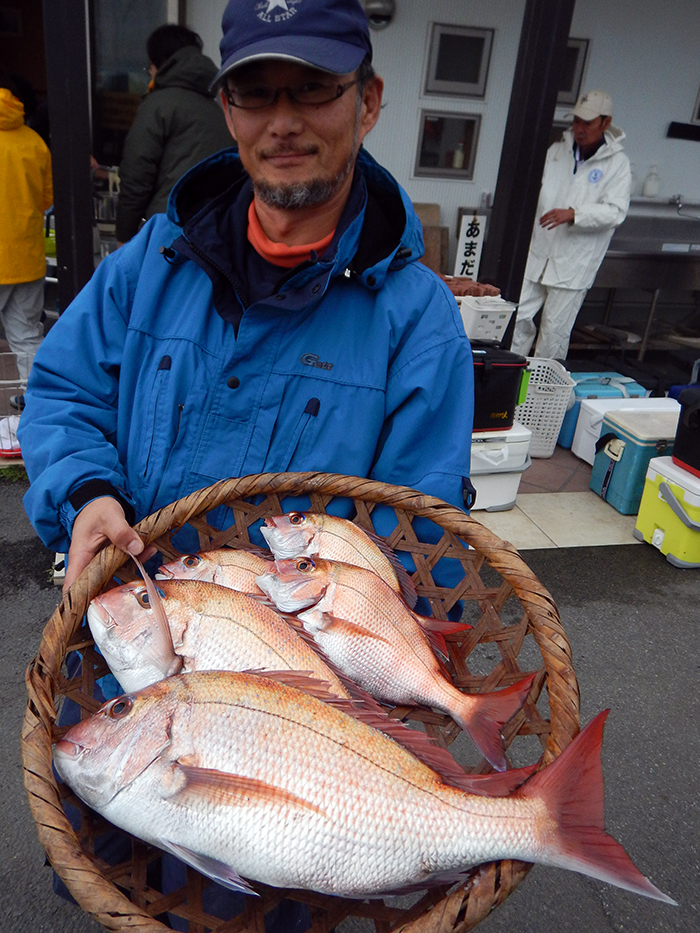 【速報】全乗合船、良型揃い。カワハギ最大30.1センチ、ライトアマダイ50センチ、コマセマダイ2.4キロ！