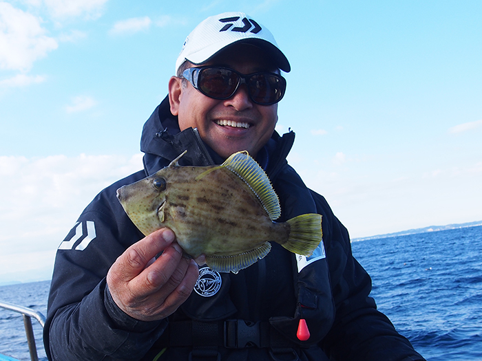 【12月22日】ライトアマダイ船『アタレば良型、大型』。カワハギ船には村越正海プロご乗船！