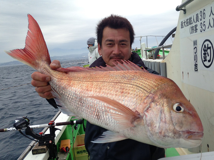 【速報】コマセマダイ良型多数。2.1、2.3、3.8、4.1キロ！　ヤリイカは茅ヶ崎沖で乗り活発、トップ35杯！