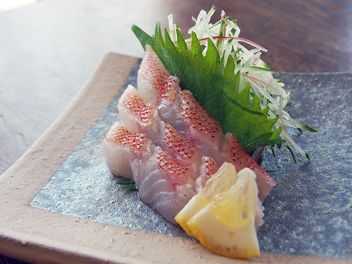 アコウの炙り刺