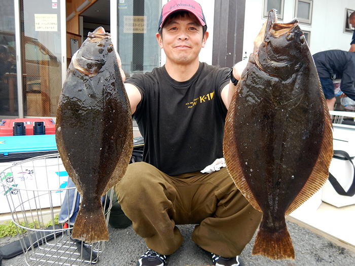 【6月4日】シケ気味の陽気ながらヒラメのアタリ活発！　スルメイカは依然地元で反応多し！