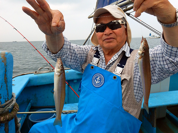 【6月6日】キス・コチ・ヒラメ船、キスのトップ65尾！　一日中素晴らしくアタリ連発！