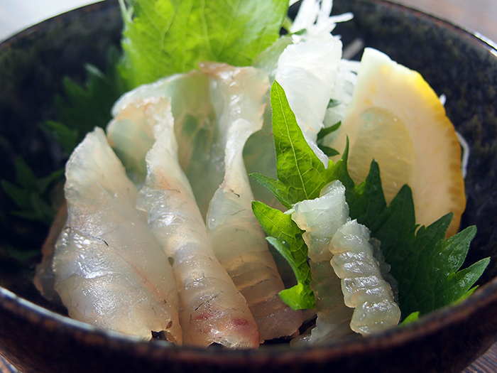 ヒラメの昆布締め