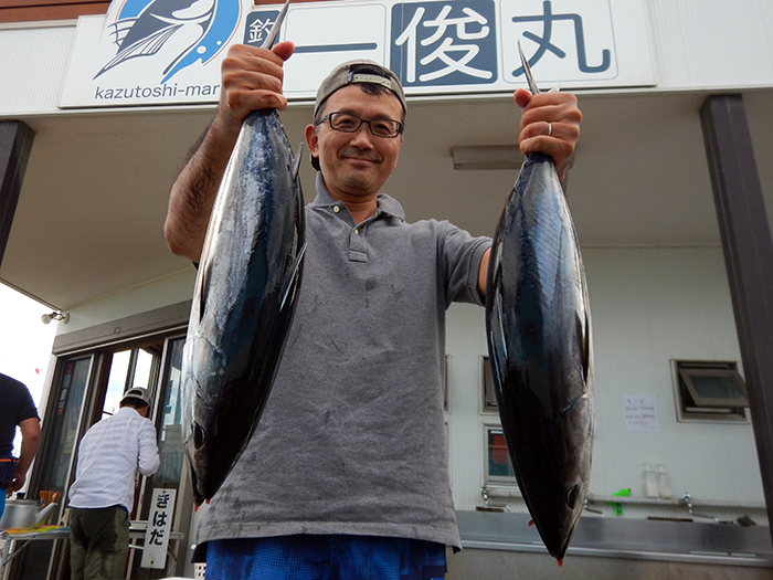 【8月19日】今日のキハダマグロは、沖釣りわずか2回めの方がキャッチ！