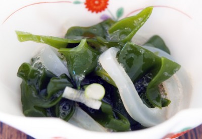 マルイカとメカブのポン酢和え
