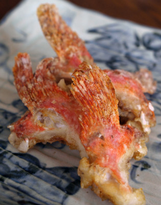 オニカサゴのカマ揚げ