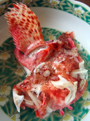 オニカサゴの酒蒸し