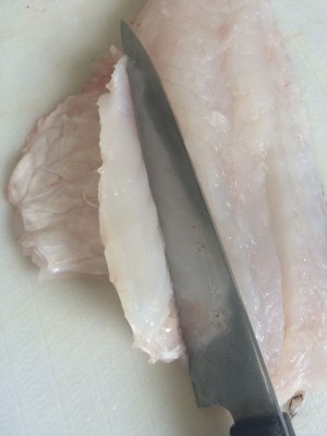 ウロコ付きアマダイの唐揚げ